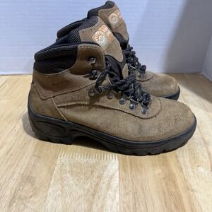 Earth Shoe Suede Hiking‎ Boots Trail Shoes,  Sunflower 8652835 , Women's 6.5
